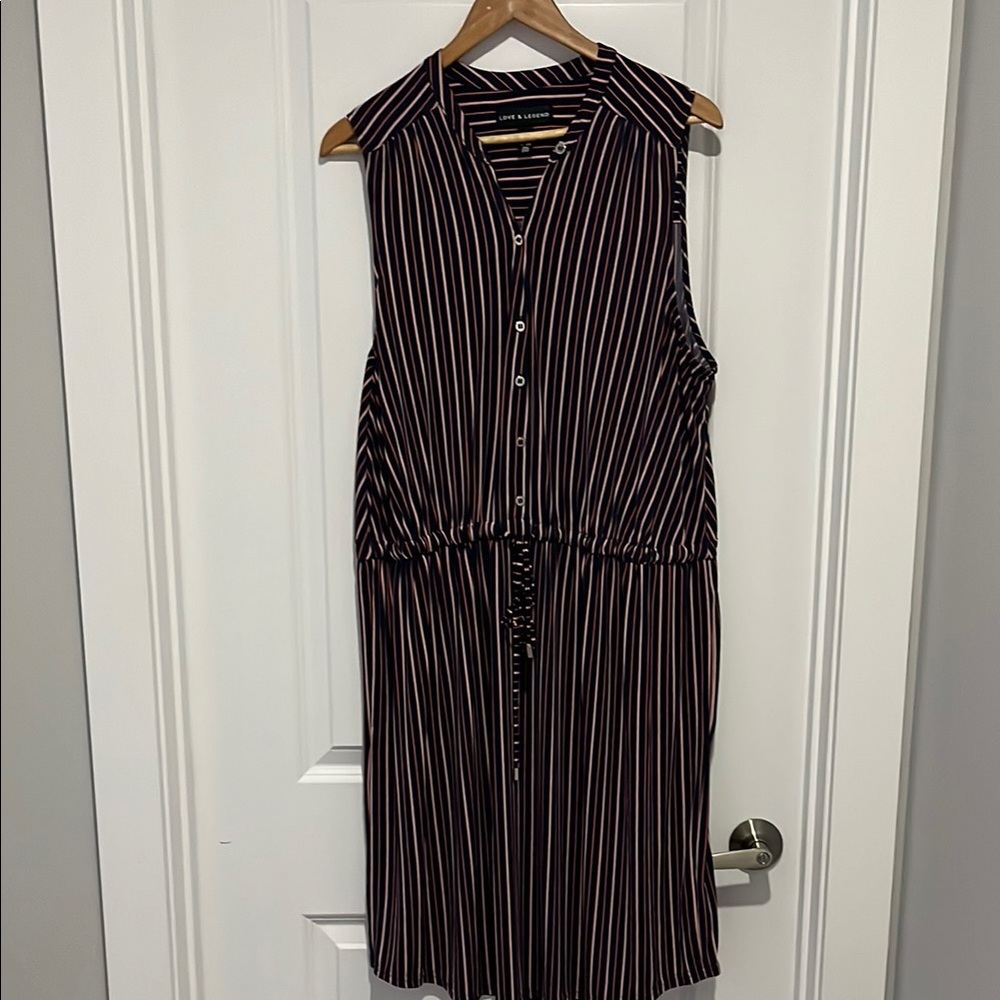 Striped 2X Dress